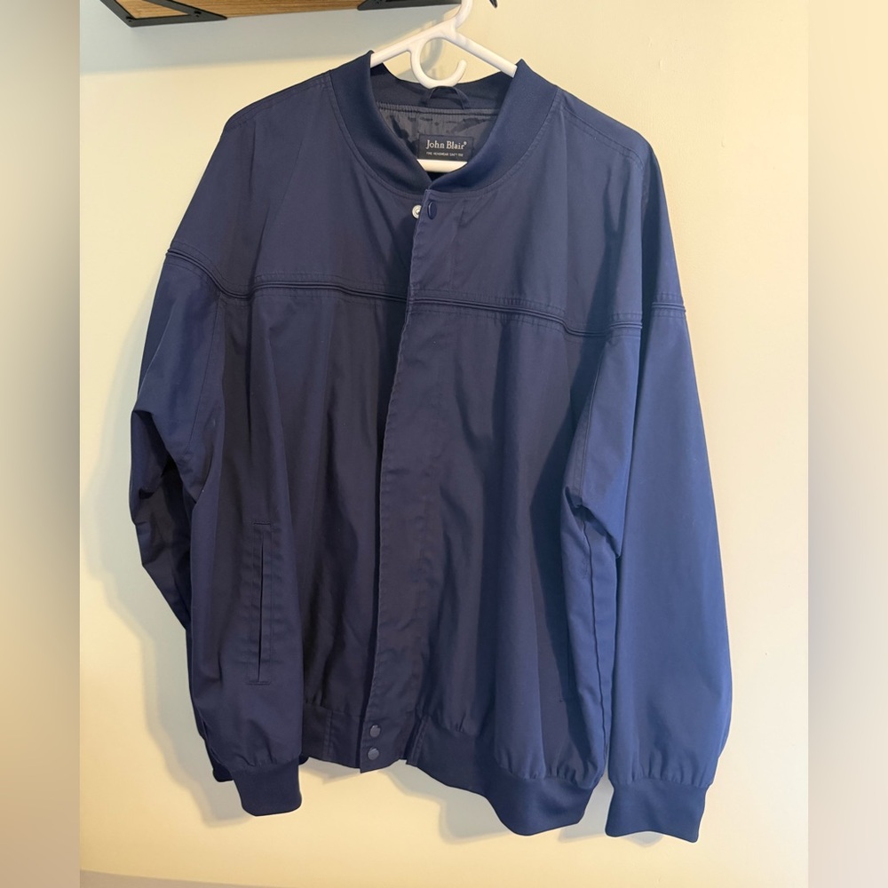 John Blair Men's Navy Windbreaker
